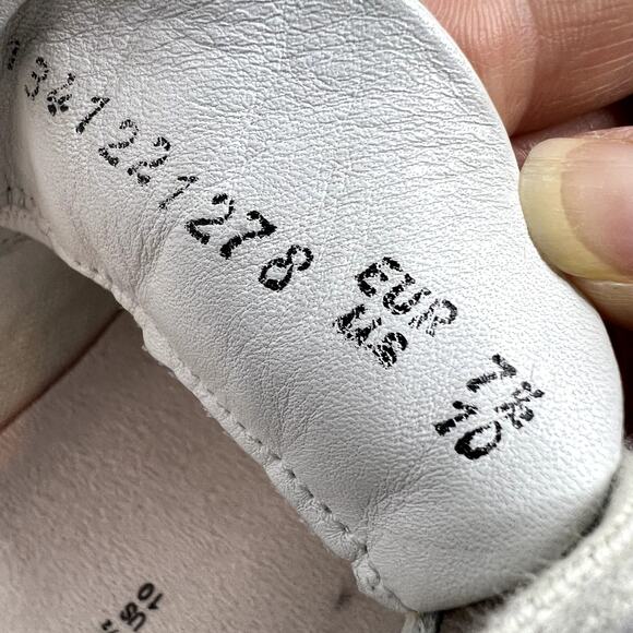 Mephisto Laser Perforated Sneaker US 10 Light Gray Nubuck Oxford Comfort Shoes - Picture 11 of 11